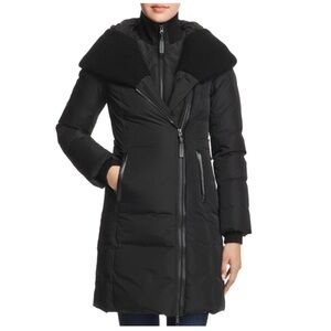 Mackage Brigid Knit Trim Down Coat Size Small